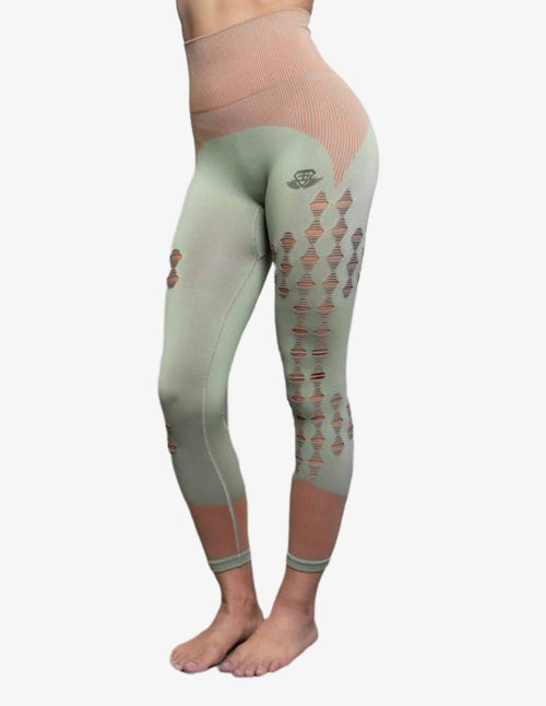 Guru Muscle BIA Seamless Legging High Waist – GREEN & ORANGE