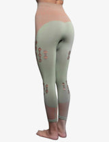 Guru Muscle BIA Seamless Legging High Waist – GREEN & ORANGE, view 2