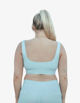 Guru Muscle Bondi Blue Ribbed Seamless Bra, view 2