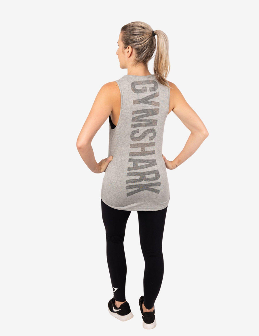 Guru Muscle BURNOUT VEST Light Grey Marl