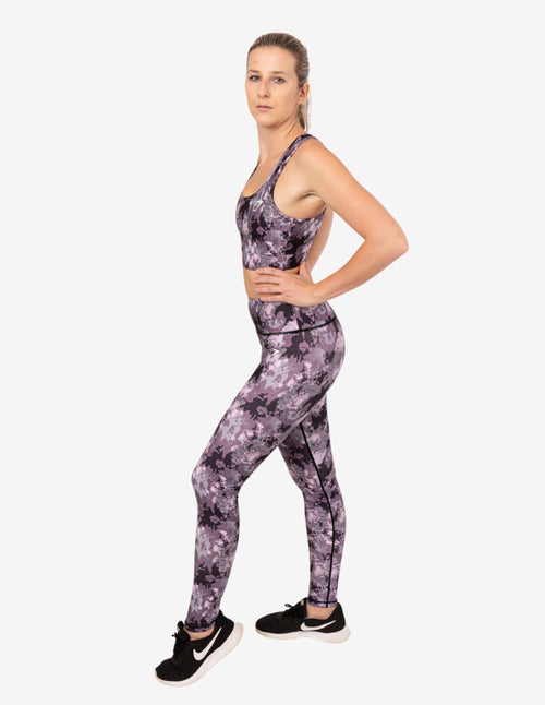 Guru Muscle Camo Printed Leggings Pink