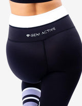 Guru Muscle Candy Stripe Full Length Leggings, view 5