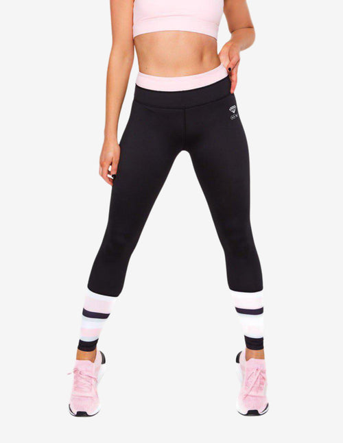 Guru Muscle Candy Stripe Full Length Leggings