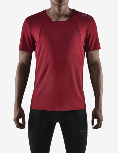 Guru Muscle CEP Mens Training Shirt Cherry Red
