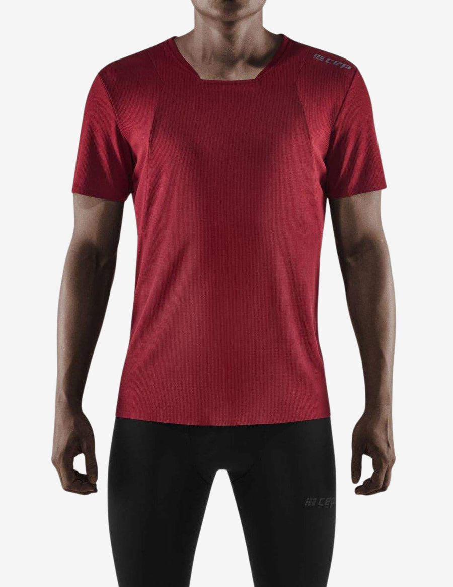 Guru Muscle CEP Mens Training Shirt Cherry Red
