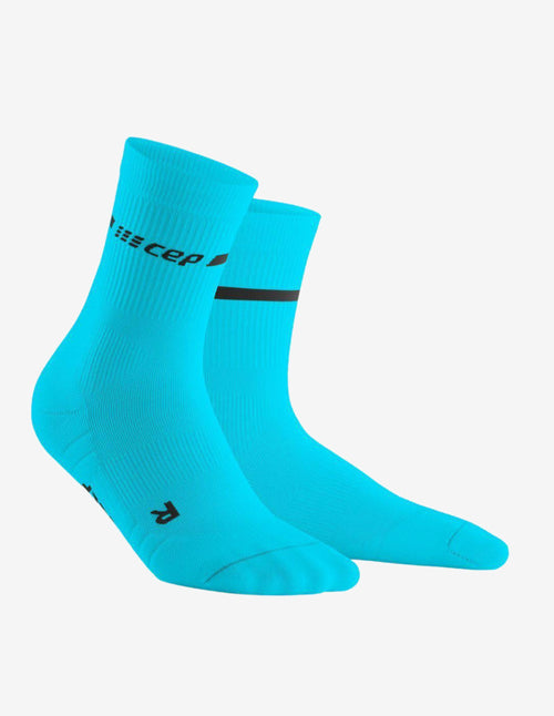 Guru Muscle CEP Neon Mid Cut Socks Blue