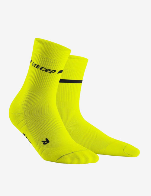 Guru Muscle CEP Neon Mid Cut Socks Yellow