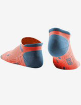 Guru Muscle CEP No Show Socks 3.0 Coral/Grey, view 2