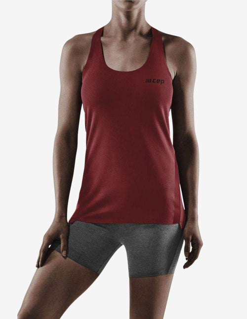 Guru Muscle CEP Womens Training Tank Top Cherry Red