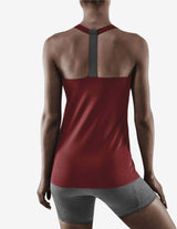 Guru Muscle CEP Womens Training Tank Top Cherry Red, view 3