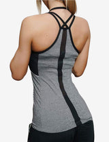 Guru Muscle CETO SPIDER Tank Top – Grey Melange, view 2