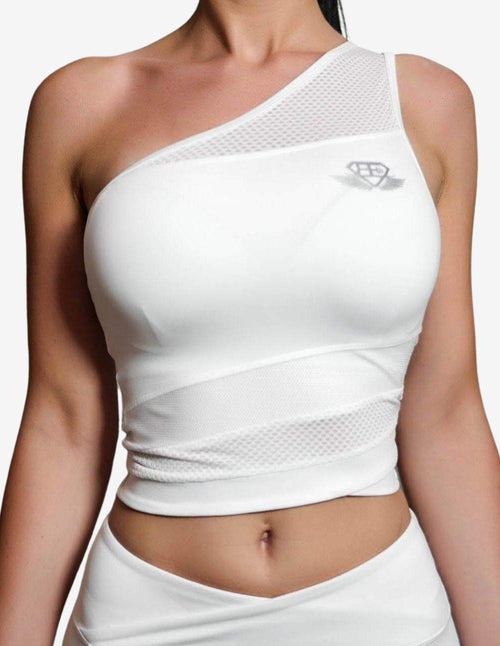Guru Muscle CHIONE Crop Top – White Ivory