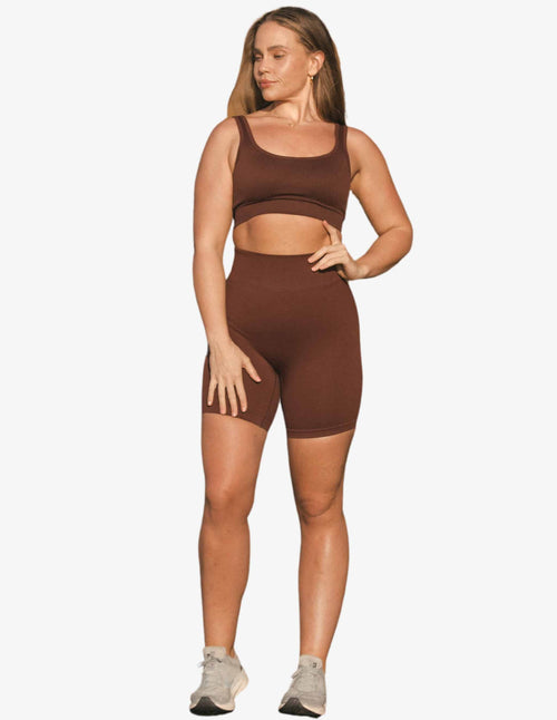 Guru Muscle Chocolate Seamless Biker Shorts