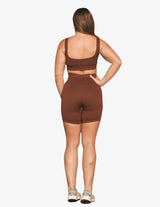 Guru Muscle Chocolate Seamless Biker Shorts, view 2