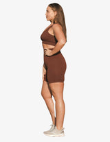 Guru Muscle Chocolate Seamless Biker Shorts, view 4