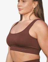 Guru Muscle Chocolate Seamless Sports Bra, view 4