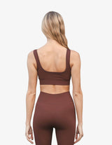 Guru Muscle Chocolate Seamless U Bra, view 2