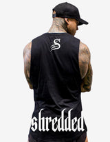 Guru Muscle Longline Tank top - Black, view 2