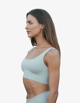 Guru Muscle Cloudy Ribbed Seamless Bra, view 3