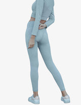 Guru Muscle Cloudy Ribbed Seamless Leggings, view 2