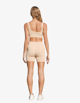 Guru Muscle Cream Seamless Biker Shorts Beige, view 2