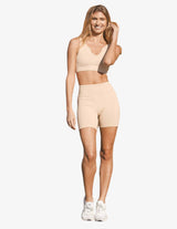 Guru Muscle Cream Seamless Biker Shorts Beige, view 4