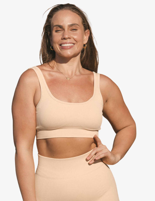 Guru Muscle Cream Seamless Bra Beige