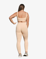 Guru Muscle Cream Ribbed Leggings Beige, view 2