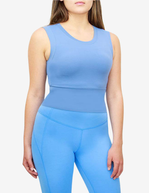 Guru Muscle Deep Breath Tank Blue
