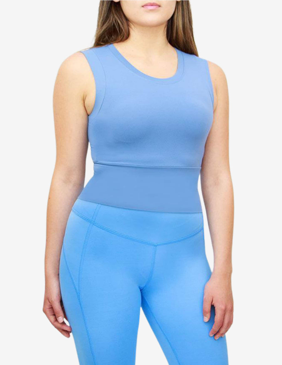 Guru Muscle Deep Breath Tank Blue