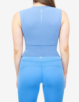 Guru Muscle Deep Breath Tank Blue, view 2