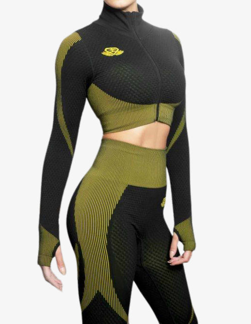 Guru Muscle DOMINA Seamless VEST – BLACK LIME LIGHT