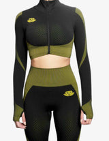 Guru Muscle DOMINA Seamless VEST – BLACK LIME LIGHT, view 3