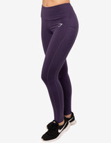 Guru Muscle Dry Sculpture Leggings Rich Purple, view 2