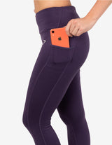 Guru Muscle Dry Sculpture Leggings Rich Purple, view 4