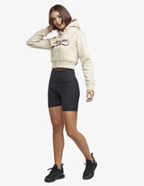Guru Muscle Dynamic Cropped Hoodie - Beige, view 2