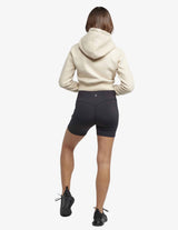 Guru Muscle Dynamic Cropped Hoodie - Beige, view 3