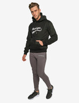 Guru Muscle Dynamic Hooded Pullover Sweatshirt - Midnight Black, view 2