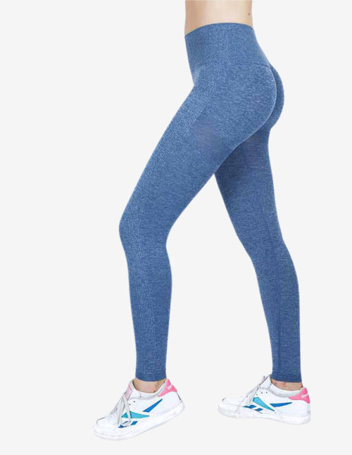 Guru Muscle Energy Seam Leggings - Blue