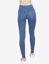 Guru Muscle Energy Seam Leggings - Blue, view 2