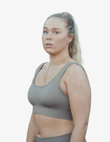 Guru Muscle Espresso Seamless Bra Grey, view 3