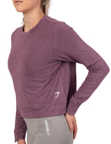 Guru Muscle Essential Sweater Purple Wash Murle, view 2
