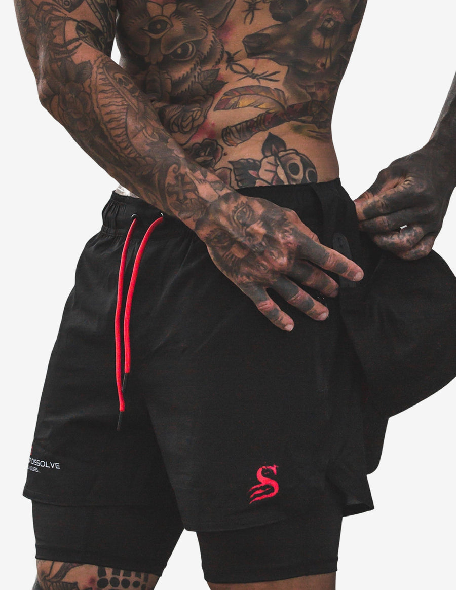 Guru Muscle Evolve or Dissolve - 2 in 1 Active Shorts