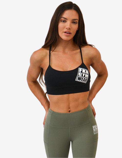 Guru Muscle Fenom 2.0 | Gym Crop Top | Black
