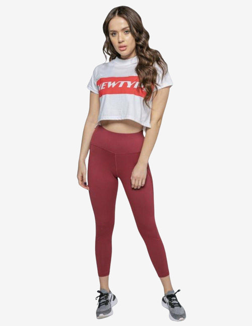 Guru Muscle Finesse Crop Tee - White