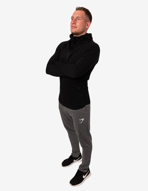 Guru Muscle Fit hoodie - black