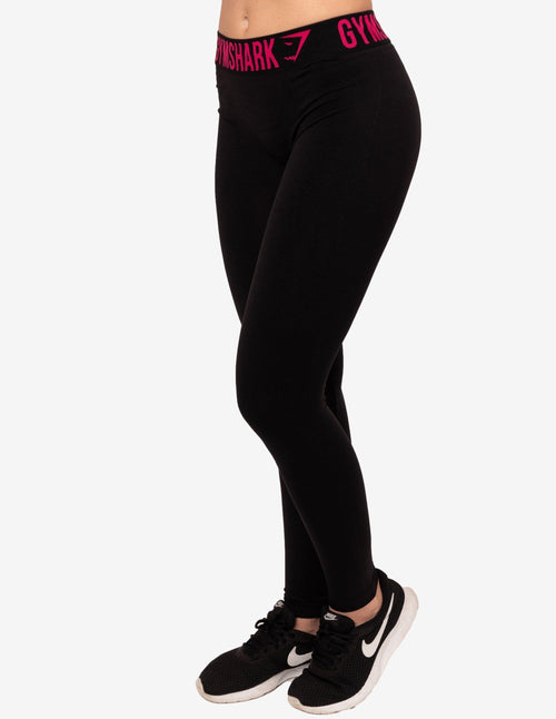 Guru Muscle Fit Leggings Black/Rose