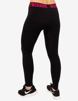 Guru Muscle Fit Leggings Black/Rose, view 2