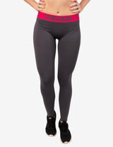 Guru Muscle FIT LEGGINGS CHARCOAL/CRANBERRY, view 3
