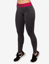Guru Muscle FIT LEGGINGS CHARCOAL/CRANBERRY, view 4